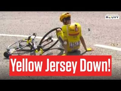TDF 26 Stage 6 Yellow Jersey Crash