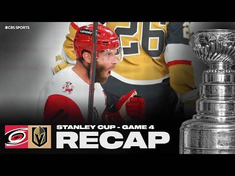 Jordan Staal's 2 goals lift Hurricanes past Golden Knights, series tied 2-2 | 2026 Stanley Cup Final