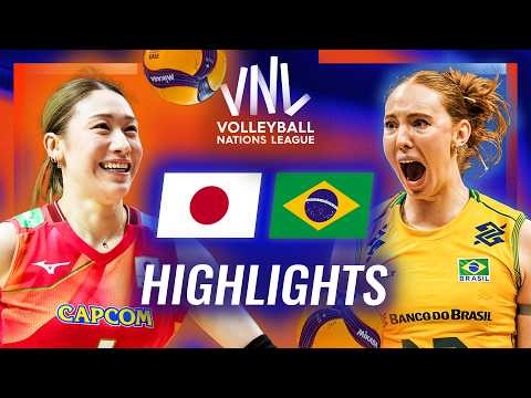 Japan 🇯🇵 vs. Brazil 🇧🇷 - Highlights | Week 3 | Women's VNL 2026