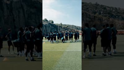 1ère séance sur le terrain avec Filipe Luis