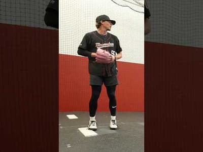How hard is it to hit off of a Banana Ball Pitcher? #baseball #mlb #bananaball