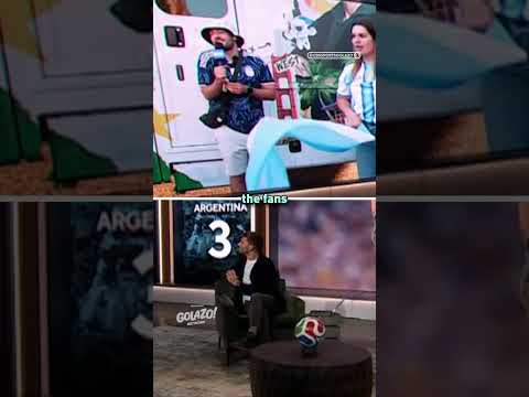 Nico Cantor had a time celebrating Messi's hat-trick with Argentina fans ๐๐ฆ๐ท #GolazoNetwork