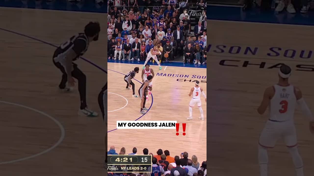 Brunson from WAY out there🔥🔥 #nba #nyknicks #nbaplayoffs