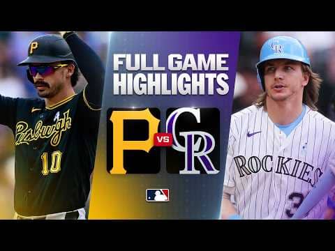 PIRATES vs. ROCKIES Full Game Highlights (6/21/26) | MLB Highlights