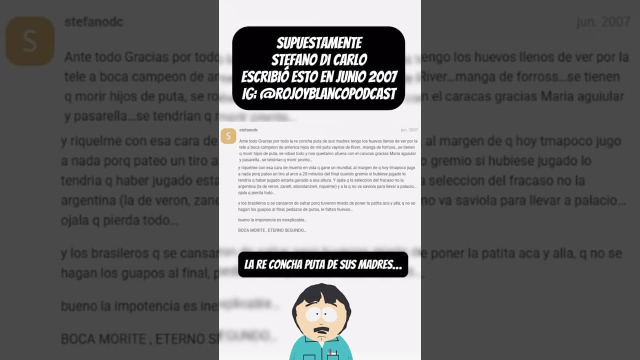 ¿ESTO ESCRIBIÓ DI CARLO EN JUNIO 2007? 👀🤣💯 || @carlitos91218