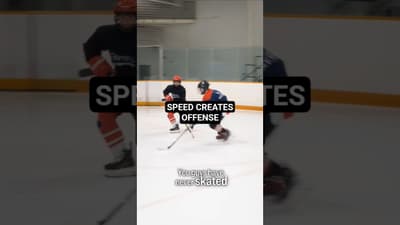 SPEED CREATES OFFENSE #hockeycoaching #hockeytraining