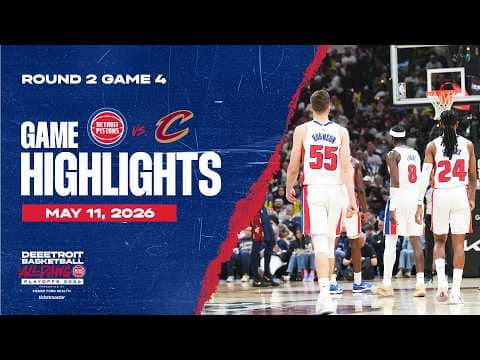Detroit Pistons vs. Cleveland Cavaliers | ROUND 2 GAME 4 HIGHLIGHTS | 05.09.26