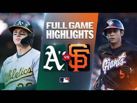 ATHLETICS vs. GIANTS Full Game Highlights (6/23/26) | MLB Highlights