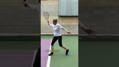 A lower, stable base is key for a powerful #tennisbackhand!