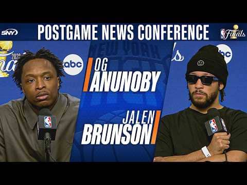 OG Anunoby on game-winning putback, Jalen Brunson on Knicks' crazy comeback in Game 4 of NBA Finals