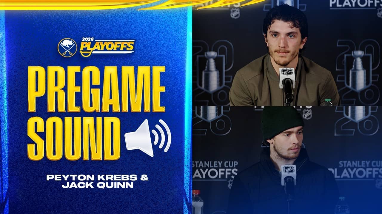 "Playing Fun Hockey" | Peyton Krebs & Jack Quinn Ahead Of Game 5 vs Montreal | Buffalo Sabres