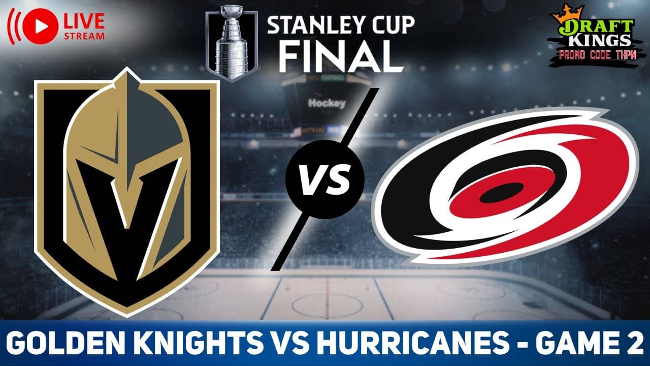 Vegas Golden Knights vs Carolina Hurricanes GAME 2 LIVE GAME REACTION & PLAY-BY-PLAY