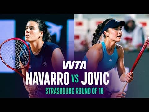 Emma Navarro vs. Iva Jovic | 2026 Strasbourg Round of 16 | WTA Match Highlights