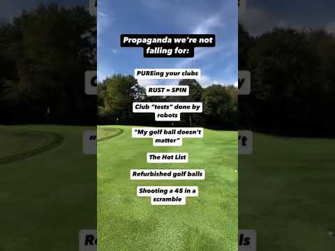 Our Golf Propaganda we're not falling for...