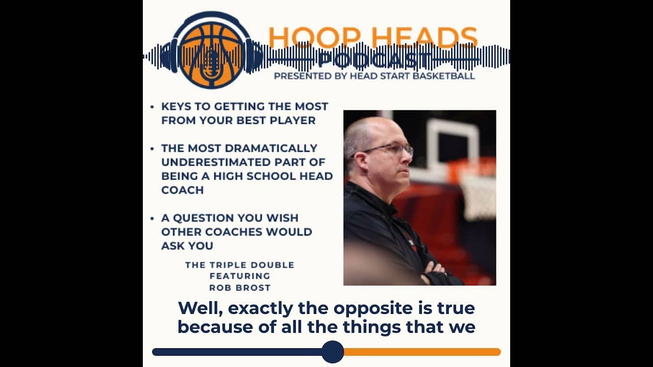 Rob Brost - Why It's Hard to Be a High School Basketball Head Coach #podcast #basketballcoach