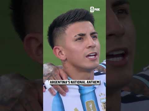 Leo Messi and Argentina hear their national anthem for the first time at the 2026 FIFA World Cup 🇦🇷