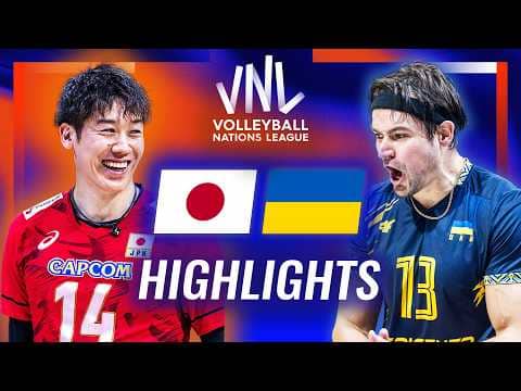 Japan 🇯🇵 vs. Ukraine 🇺🇦 - Highlights | Week 1 | Men's VNL 2026