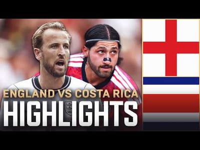 England vs Costa Rica Highlights 🌎🏆 International Friendly