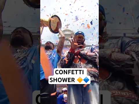 It’s a confetti shower in NYC🔶🔷🎉