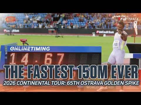 NOAH LYLES DID WHAT?! World Record Men's 150m Race | 2026 Continental Tour 65th Ostrava Golden Spike