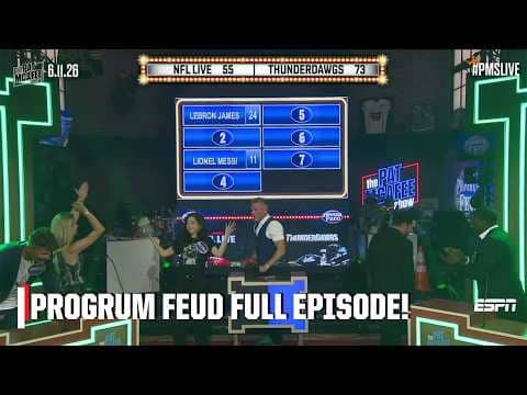 Most famous athletes? Greatest QB? š NFL Live vs. The Thunderdawgs FULL SHOW! | Progrum Feud