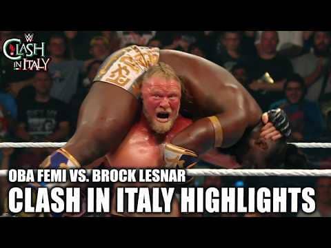 WRESTLEMANIA REMATCH πΏ Oba Femi vs. Brock Lesnar | Clash in Italy | WWE on ESPN