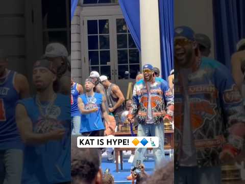 KAT was hype at the championship parade π