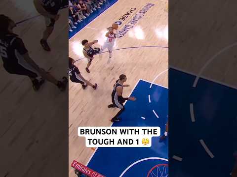 Jalen Brunson gets the tough jumper to go and the foul!