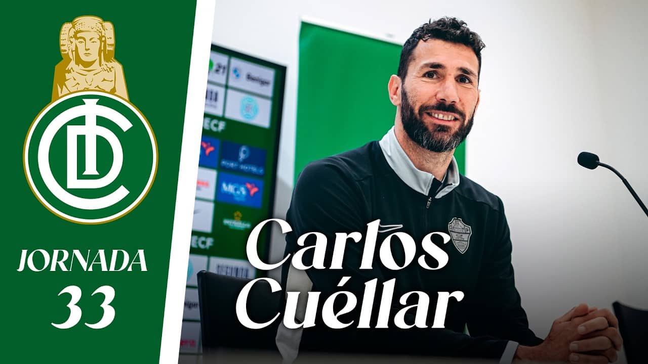 RUEDA DE PRENSA | Carlos Cuéllar habla sobre el CD Coria - Elche Ilicitano | Jornada 33