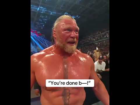 Brock Lesnar after defeating Oba Femi π³