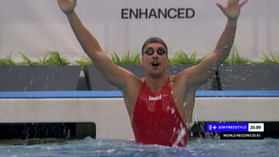 20.89?! Kristian Gkolomeev SMASHES 50 Free WORLD RECORD | Enhanced Games