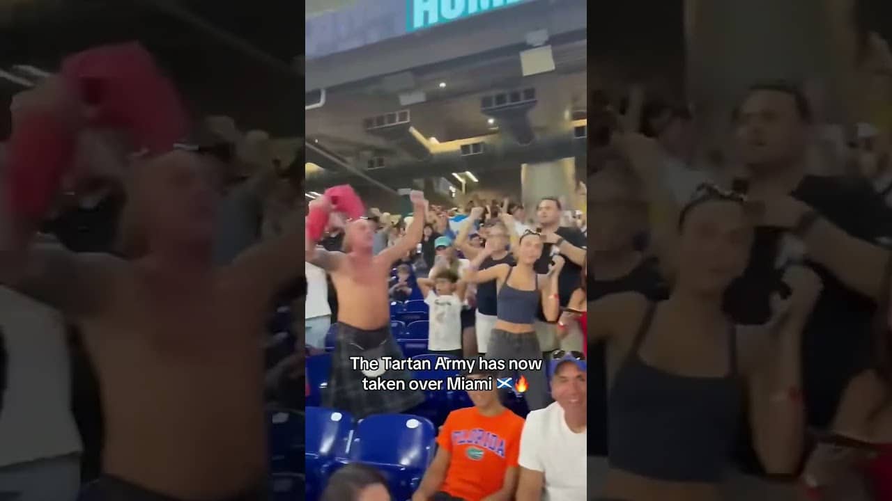 Tartan Army at the Marlins game š„ (via jeffdarlington/X)