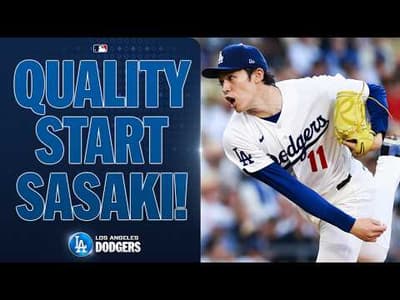 Roki Sasaki throws a QUALITY START for the Dodgers against the Rockies! 🔥😮💨 (Six STRONG innings!)