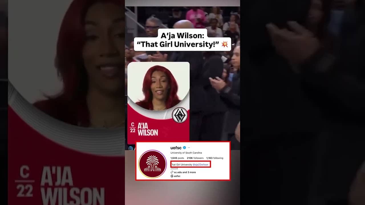 South Carolina made it Instagram official for A'ja Wilson š¤£