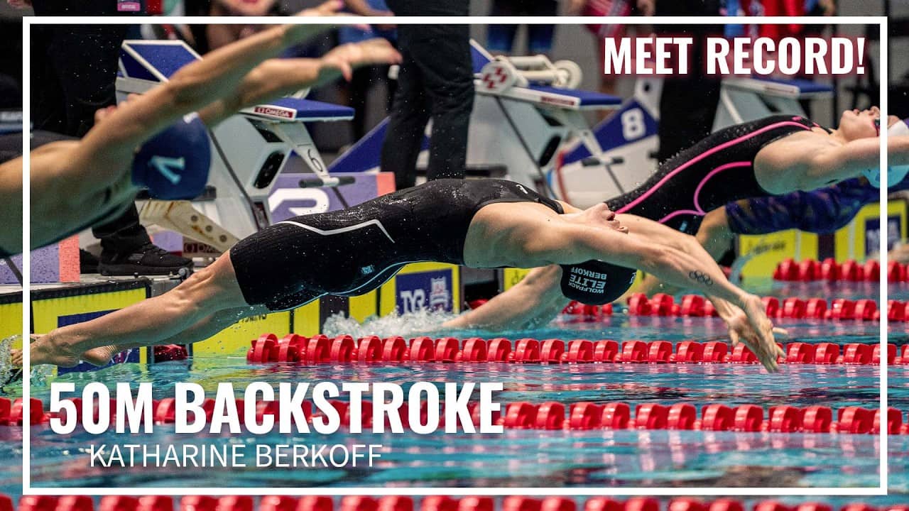 Berkoff Goes 26.98 to Break Meet Record in 50M Backstroke | 2026 TYR Pro Swim Series Indianapolis