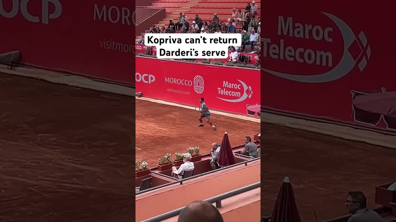 🎾 Kopriva return fails vs Darderi on the clay of Marrakech #atptour #tennis #tennisevent #livetennis