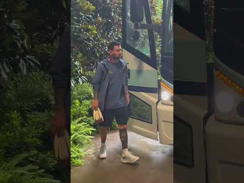Messi and the Argentina squad arrive π¦π· Watch Argentina vs. Iceland on ESPN and the ESPN App at 9 PM