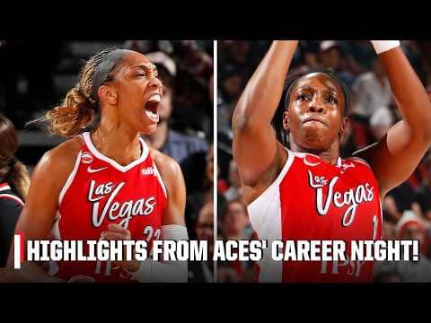 Chelsea Gray sets new CAREER HIGH 9 3PM while A'ja Wilson adds 32 PTS in Aces' win 🔥 | WNBA on ESPN