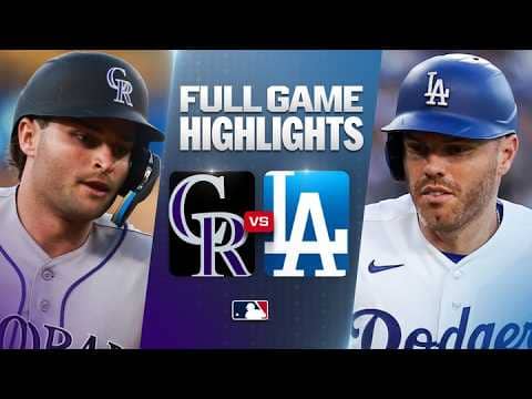 ROCKIES vs. DODGERS: Official Full Game Highlights (July 8) | 2026 MLB Season