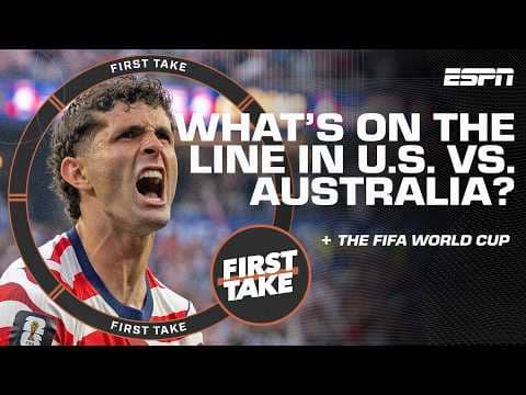 Cameron DOESN’T want Pulisic to play in U.S. vs. Australia ‘be more safe, than sorry!’ | First Take
