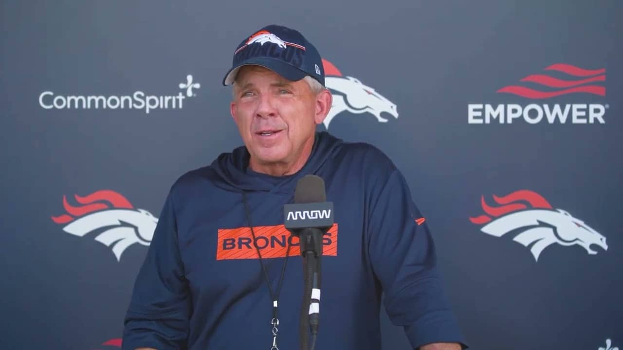 Sean Payton on Improvement of Broncos QB Sam Howell, Alex Palczewski's New Contract