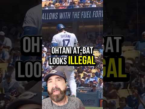 This Shohei Ohtani at-bat looks illegal. It isn’t #mlb #baseball