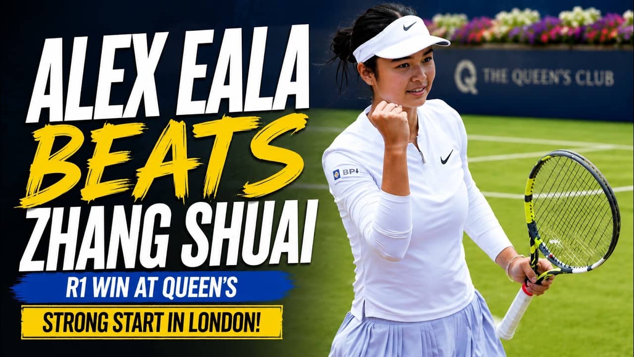 Alex Eala beats Shuai Zhang in Queen's Round 1 to set up Iva Jovic clash: Post-match reaction