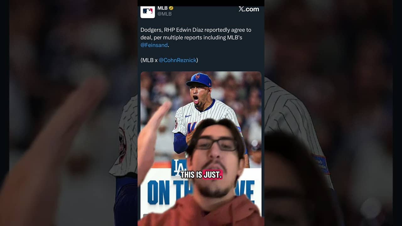Edwin Diaz is leaving the Mets for the DODGERS??? #mets #edwindiaz #dodgers #mlb #hotstove #podcast