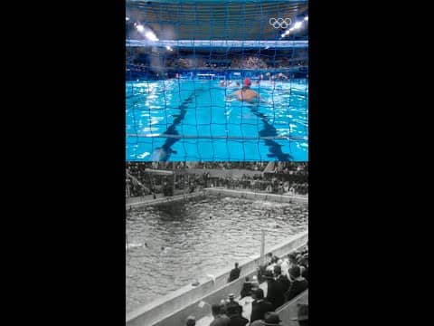 Olympic water polo in Paris... 100 years apart! 🤽♂️