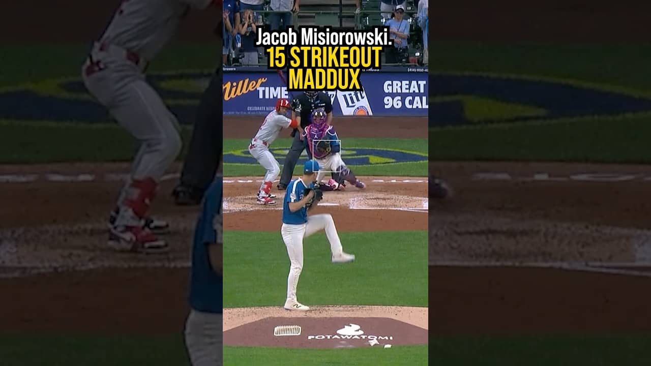 Jacob Misiorowski. 15 STRIKEOUT MADDUX. π³9 innings, 0 runs, 15Ks, 1 hit. 0 BBs.