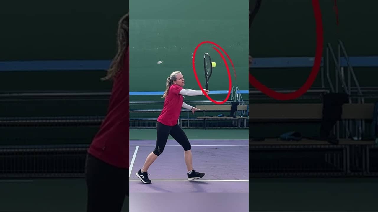 You CAN swing on some volleys #tennis